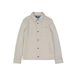 Herno Polyamide Coat with Belted Waist and Classic Collar Men Beige Jackets
